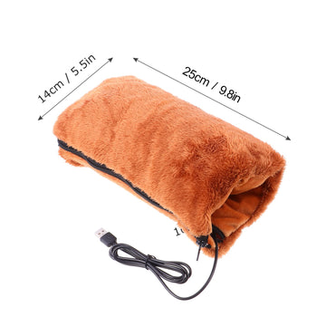 VOSAREA hand muff with USB heating setup enabling instant warmth at work.