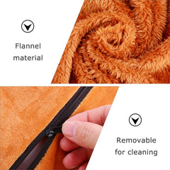 VOSAREA women's warm muffs worn on hands for chilly commutes.