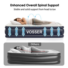 VOSSER 80-inch length accommodates tall sleepers for full-body comfort at home or camp.