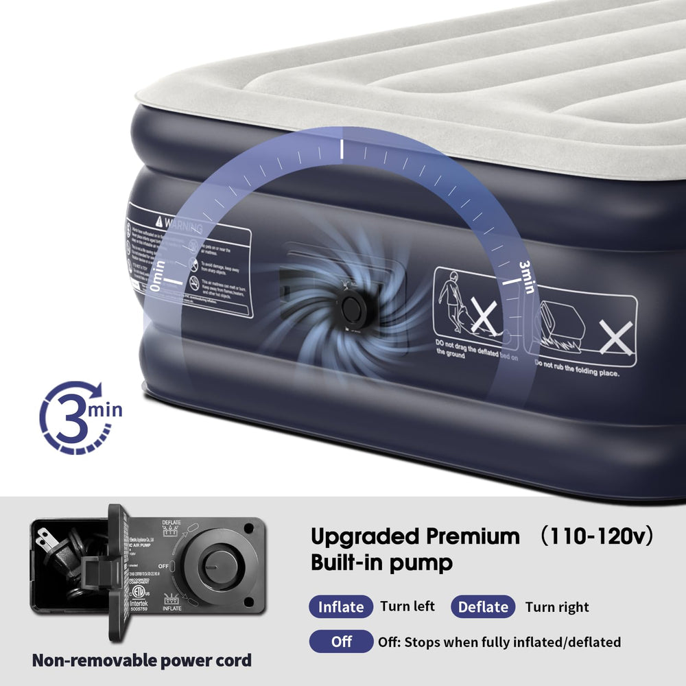 VOSSER carry bag keeps the mattress compact and portable for travel.