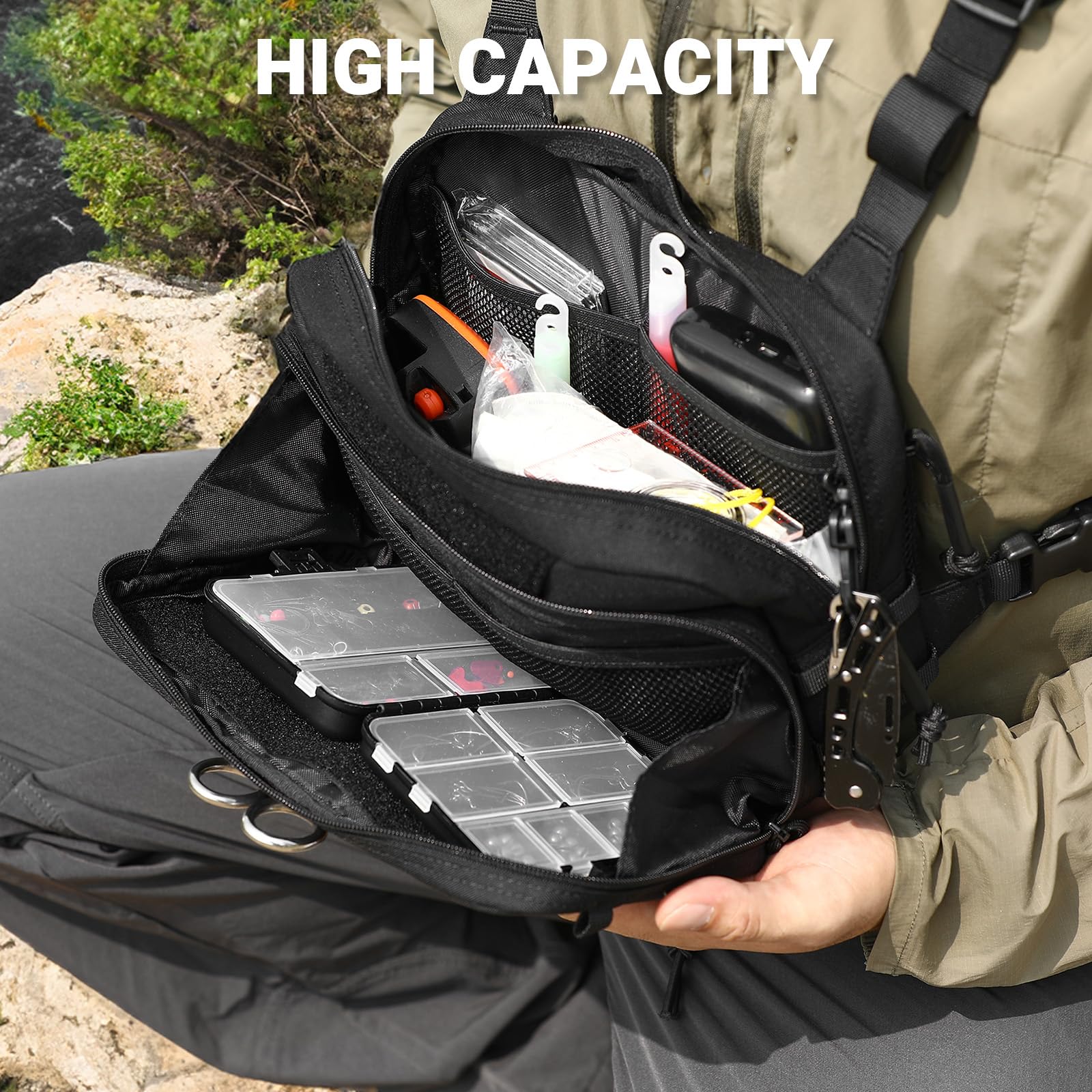 VOTAGOO GEAR adjustable-fit chest pack showing comfortable straps for all-day wear