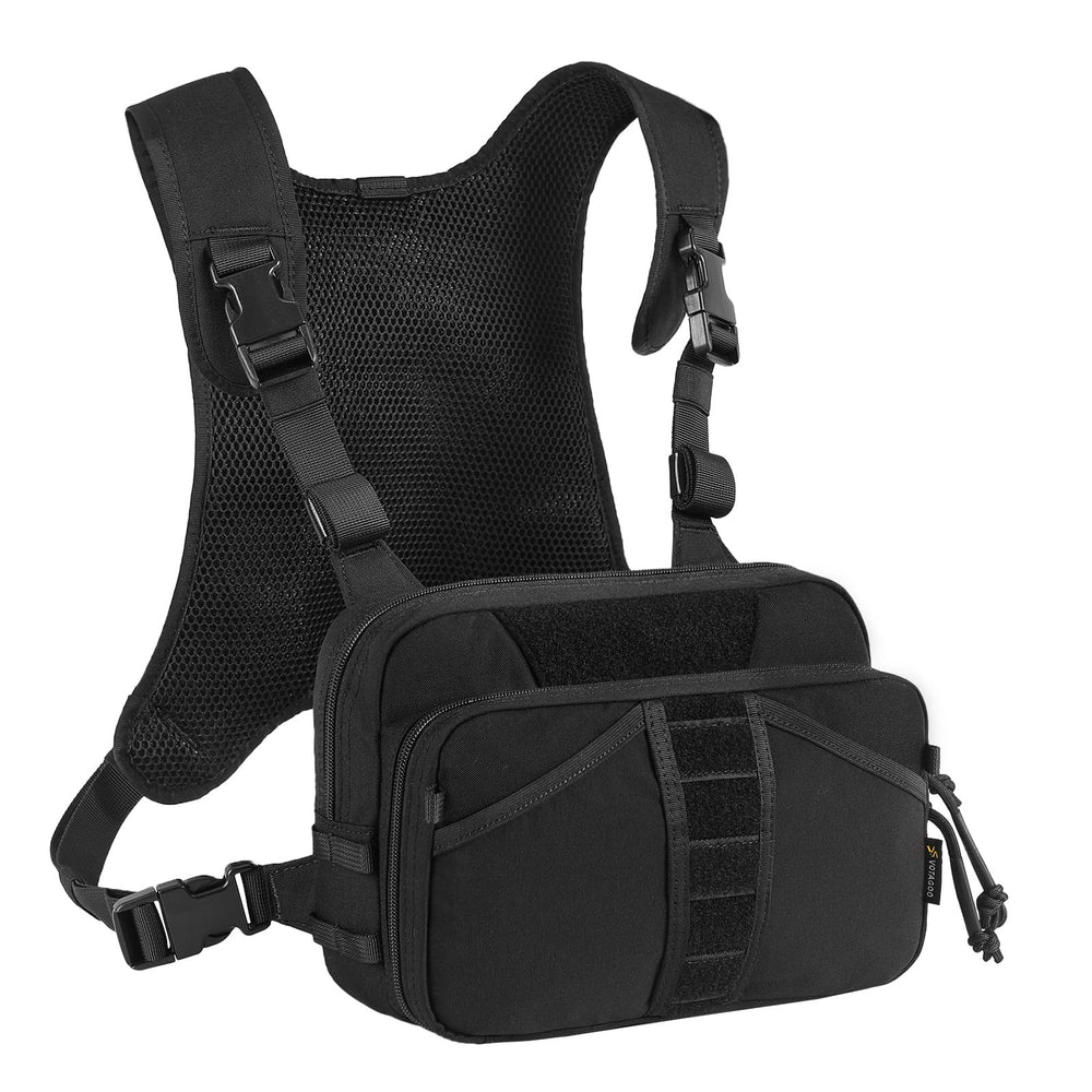 VOTAGOO GEAR fishing chest pack on-water setup highlighting compact design and quick access