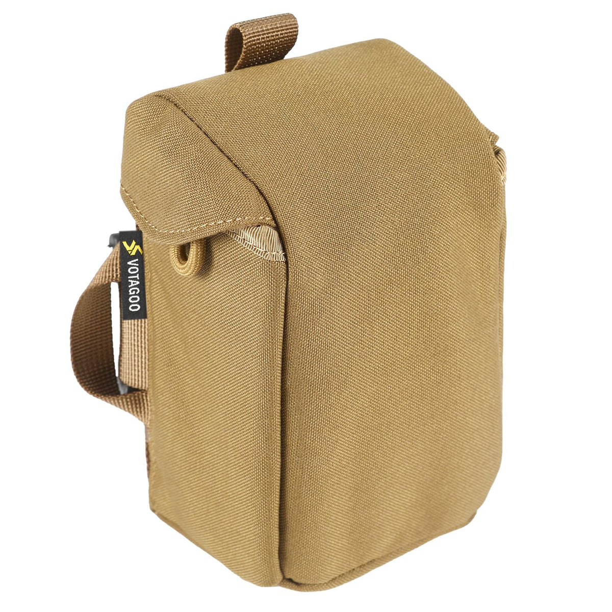 The VOTAGOO GEAR Rangefinder Pouch side-attachment enables quick access on binocular packs.
