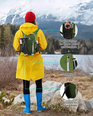 VPBAGE lightweight backpack at 0.6 lb reduces shoulder strain.