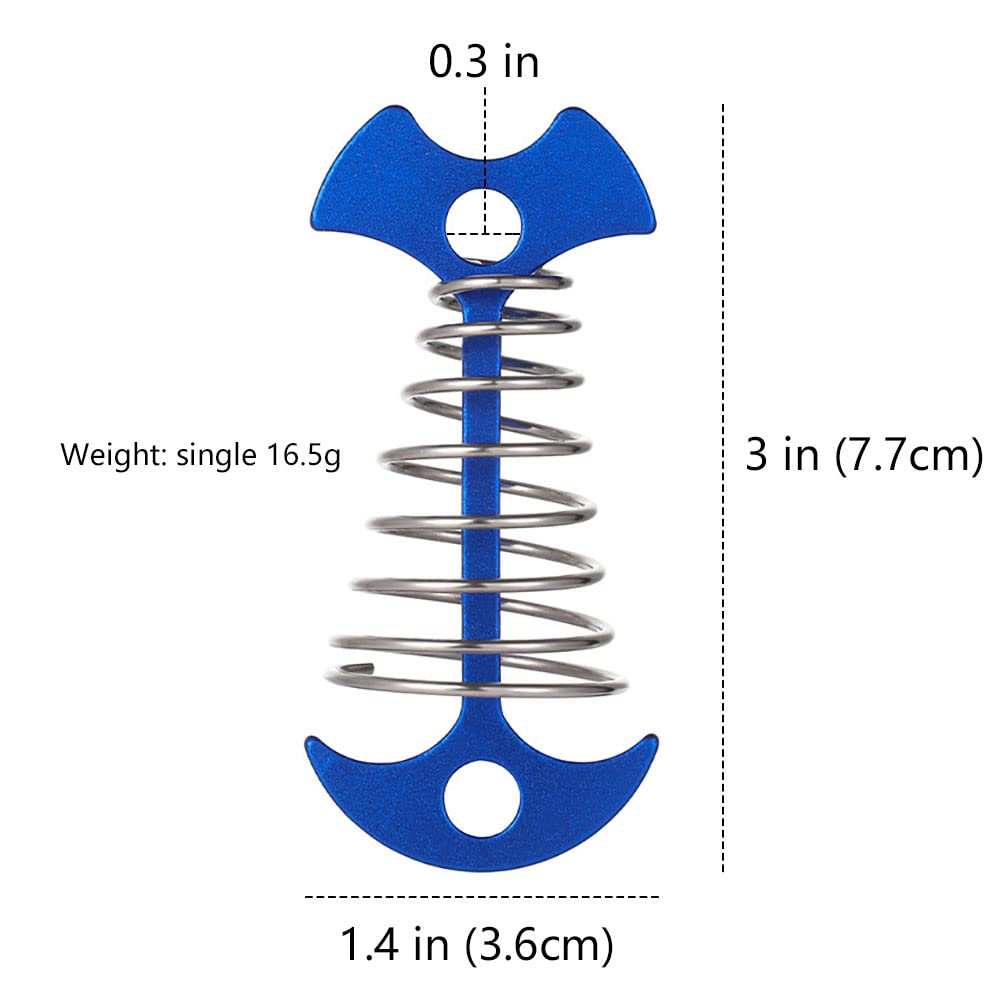 VPTMRP portable camping peg set is small and lightweight for hikes.
