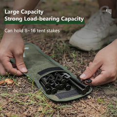 VPTMRP tent stakes bags stacked with stakes demonstrating large capacity