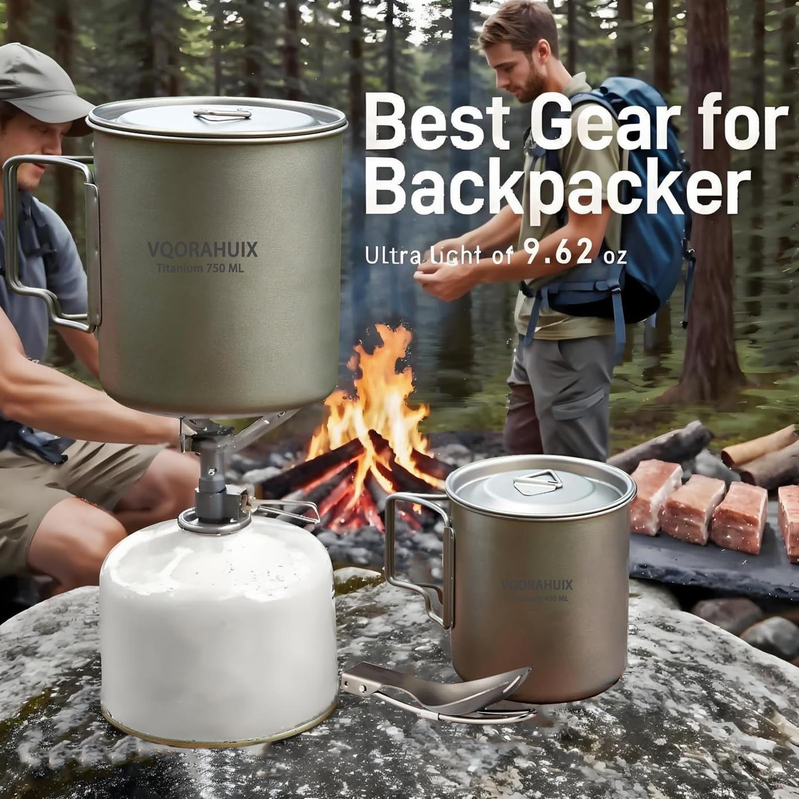 VQORAHUIX triangle vent lid enables faster boiling and temperature control.