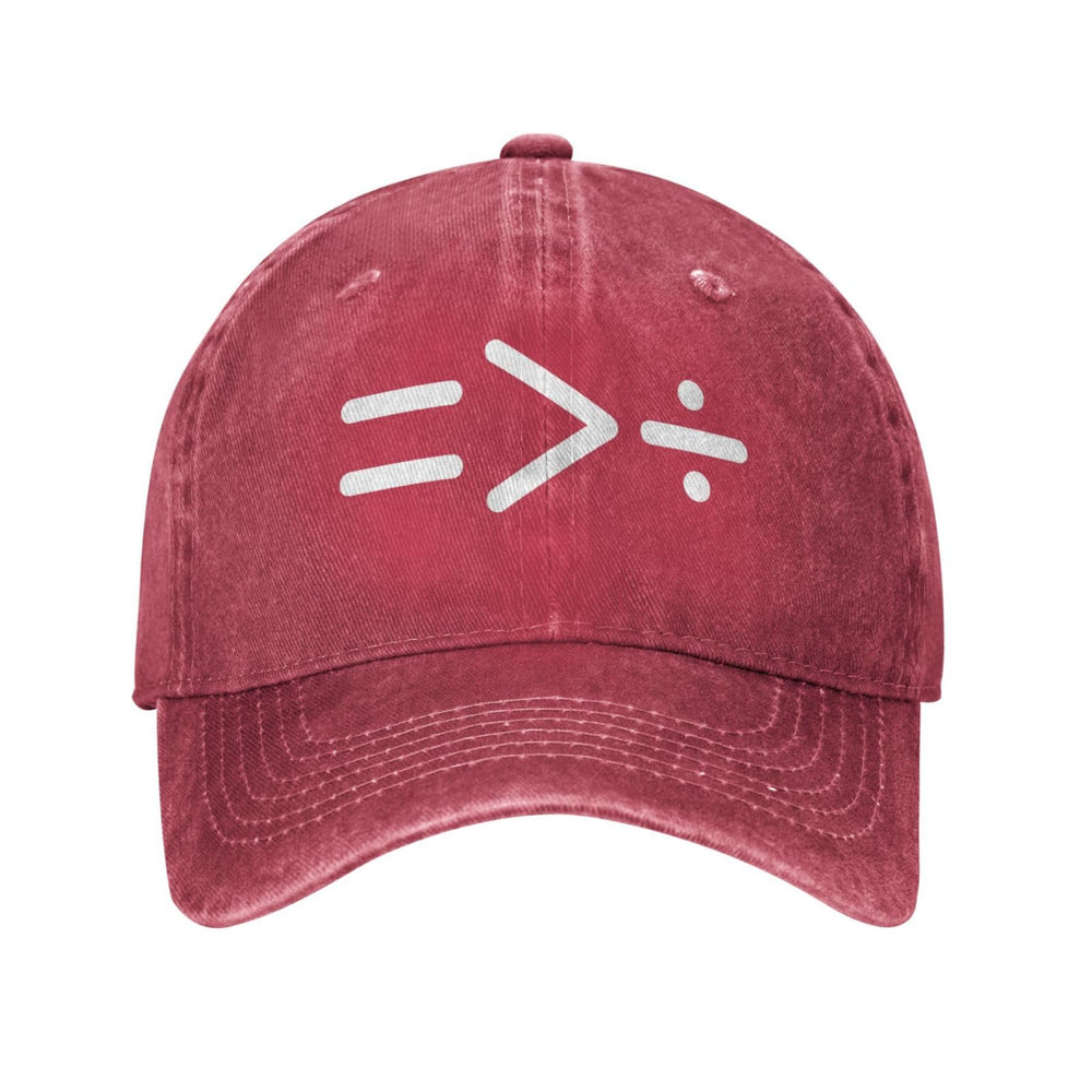 Vroos Equality baseball cap red vintage wash, vibrant colors for daily wear.