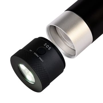 4-mode LED lantern on the flask provides up to 20 hours of light.