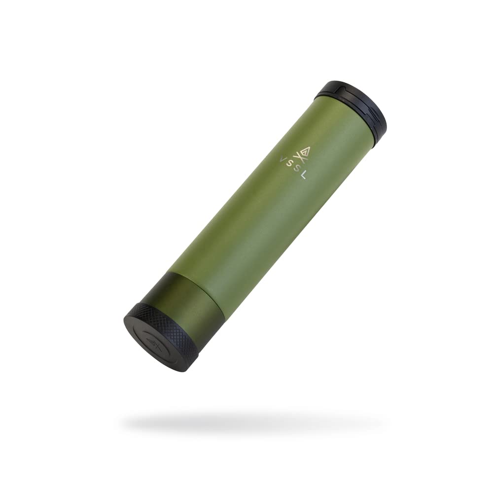 VSSL Insulated Flask 8oz front view shows temp retention on adventures.