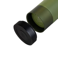 VSSL Insulated Flask double-port cap image shows leak-proof design.