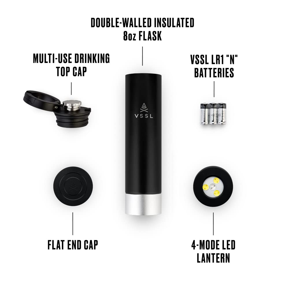 VSSL leakproof cap with carabiner secures the bottle to your pack.