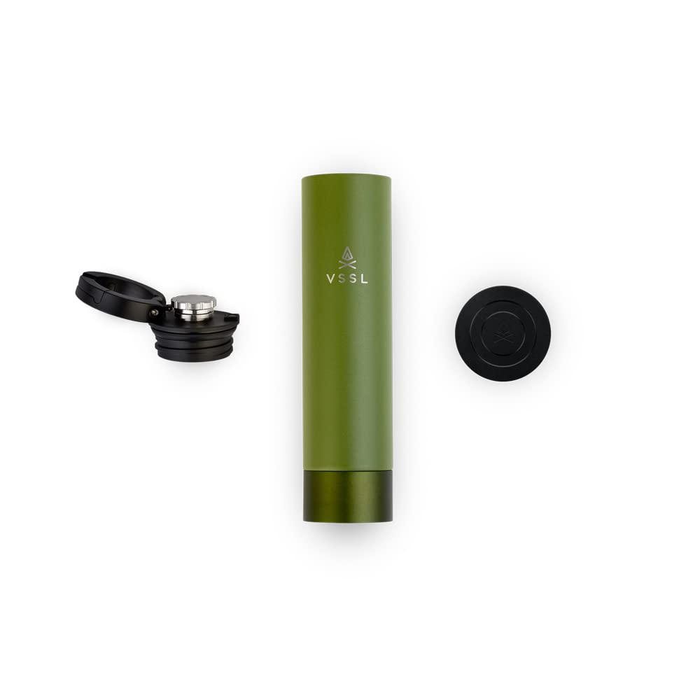 VSSL Insulated Flask LED flashlight view highlights SOS lighting.