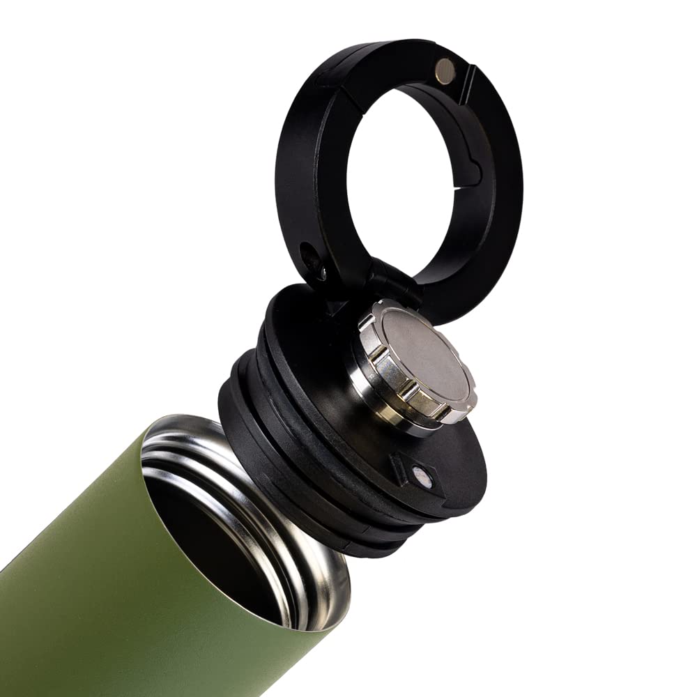 VSSL Insulated Flask split flip carabiner image for quick attachment.