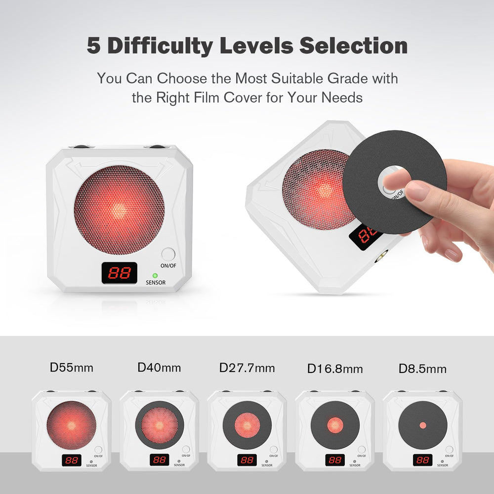 VSTRANICS adjustable volume and brightness controls for diverse practice environments.