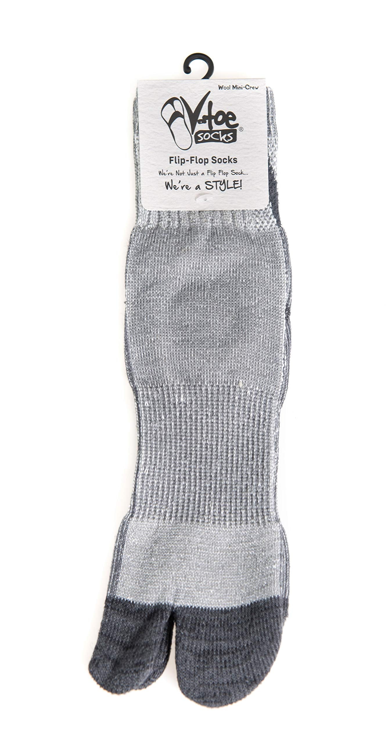 V-Toe Socks reinforced heel in rugged outdoor use.