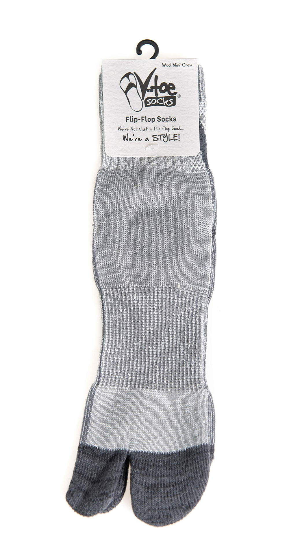 V-Toe Socks reinforced heel in rugged outdoor use.