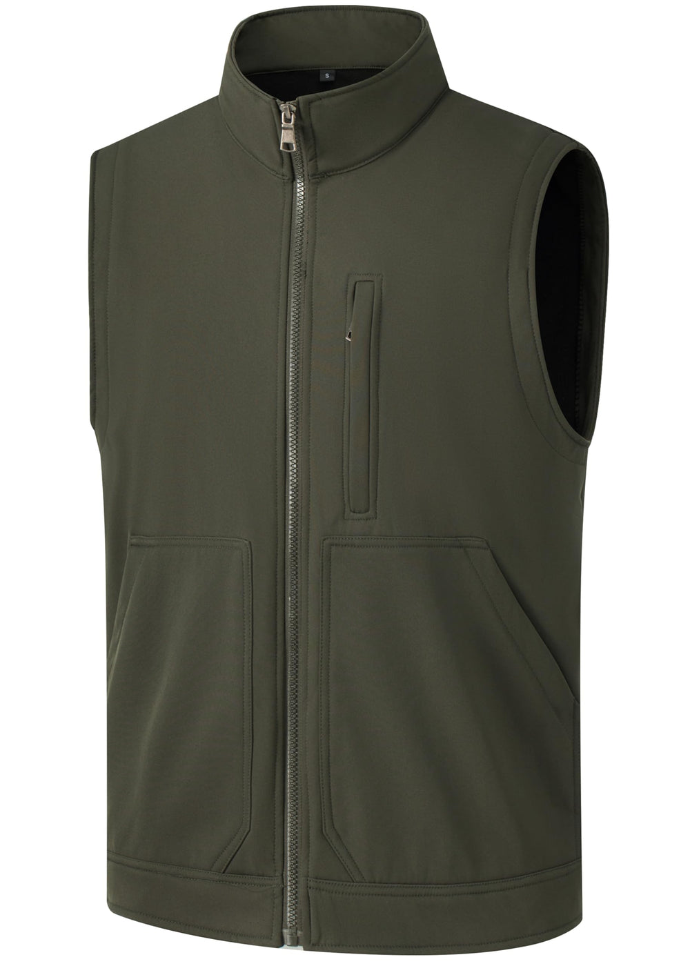 VtuAOL vest compresses for compact packing with warm protection.