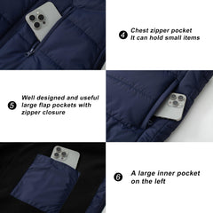 VtuAOL men's outerwear vest left chest pocket showcases convenient storage on hikes.
