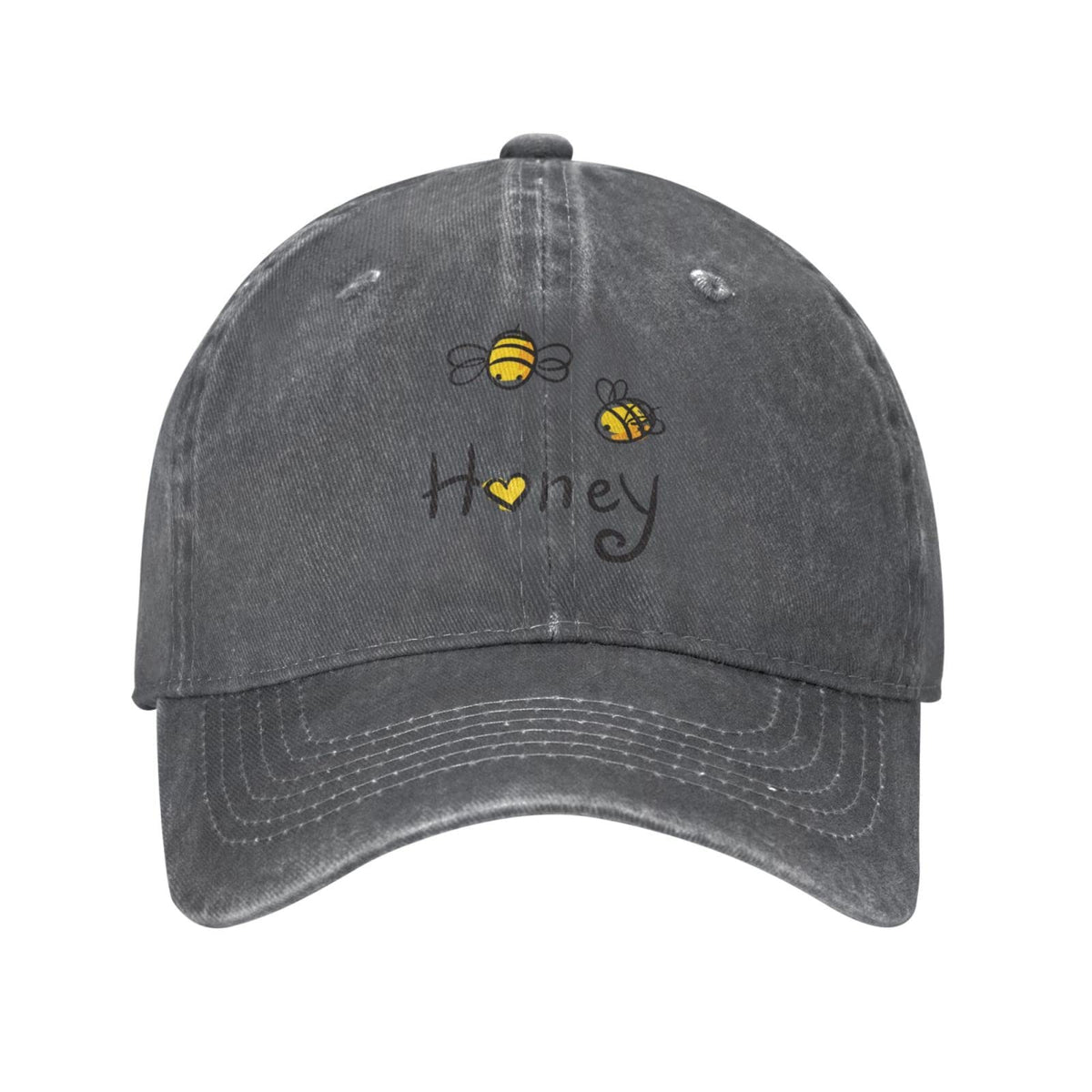 VunKo Bee Love Honey denim front view highlights vintage style and comfortable fit.