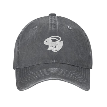 VunKo Cute Rabbit Running cap, front view, playful logo and casual style.