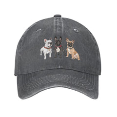 VunKo denim trucker hat with vintage washed finish for versatile daily wear.