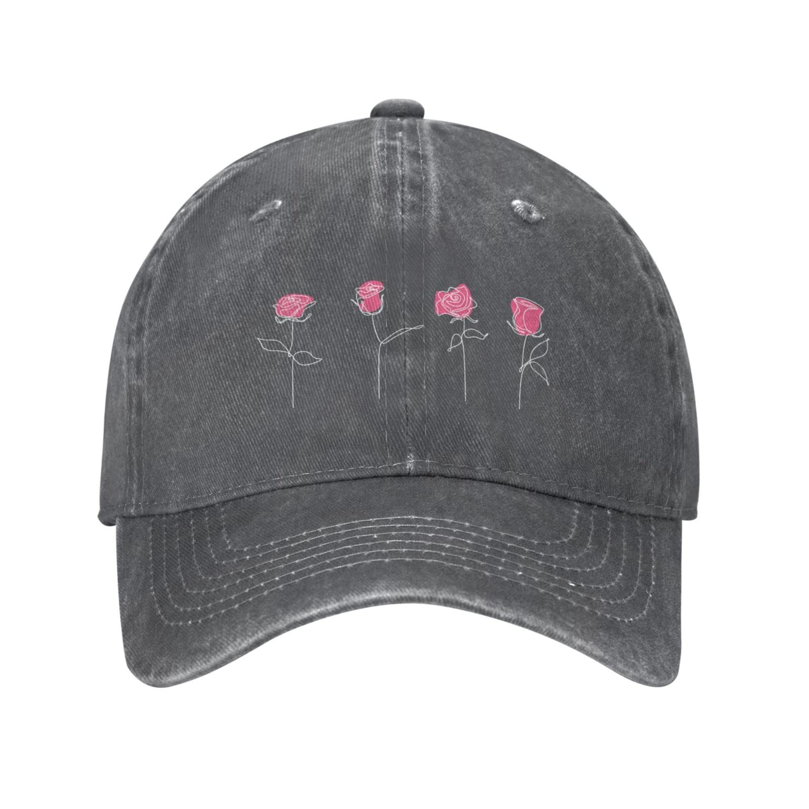 VunKo cap with funny rose abstract print for casual, eye-catching style