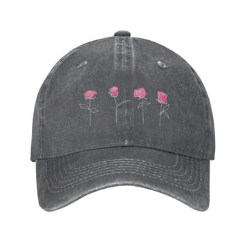 VunKo cap with funny rose abstract print for casual, eye-catching style
