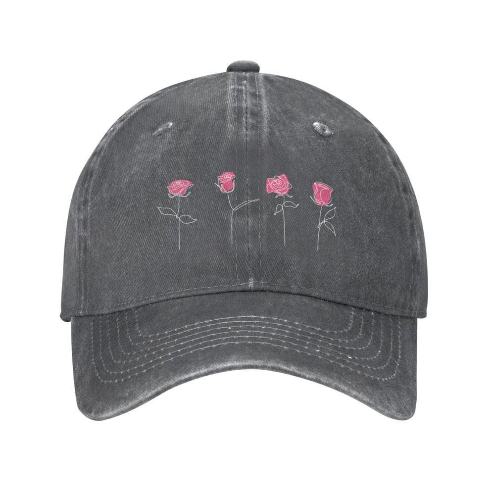 VunKo cap with funny rose abstract print for casual, eye-catching style