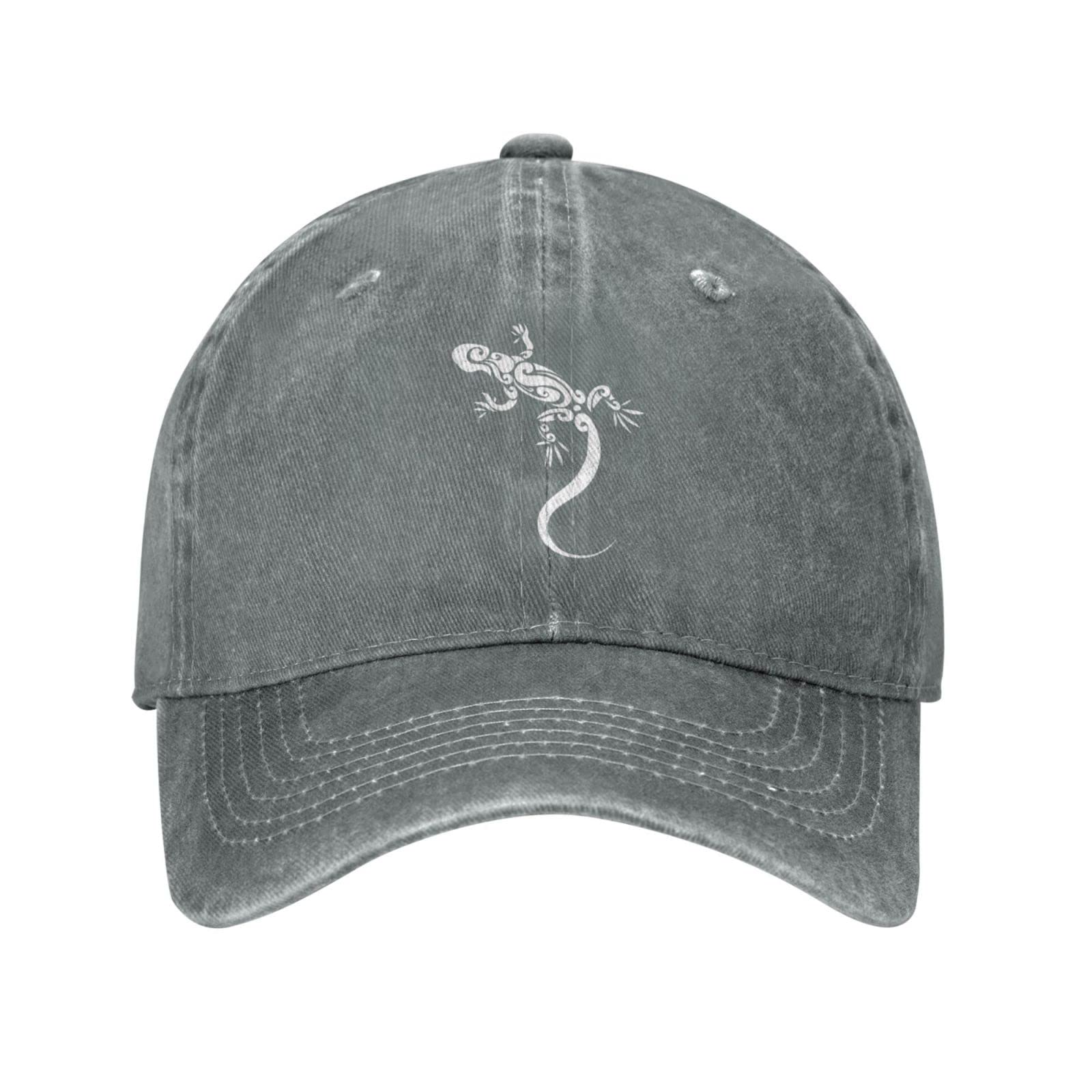 VunKo Lizard cap with cool gray denim for casual everyday wear.