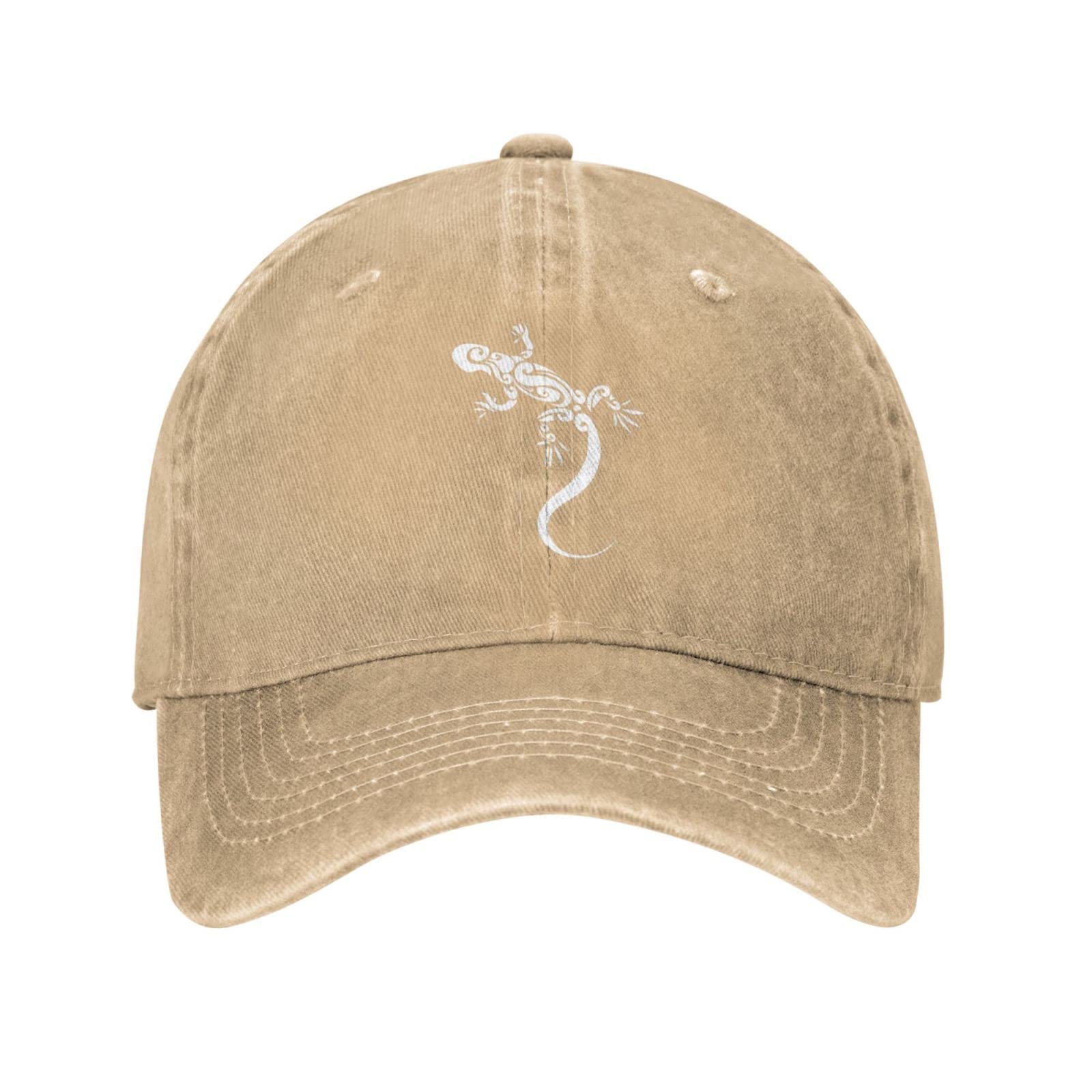 VunKo Lizard cap front view, vintage denim style for casual daily wear.