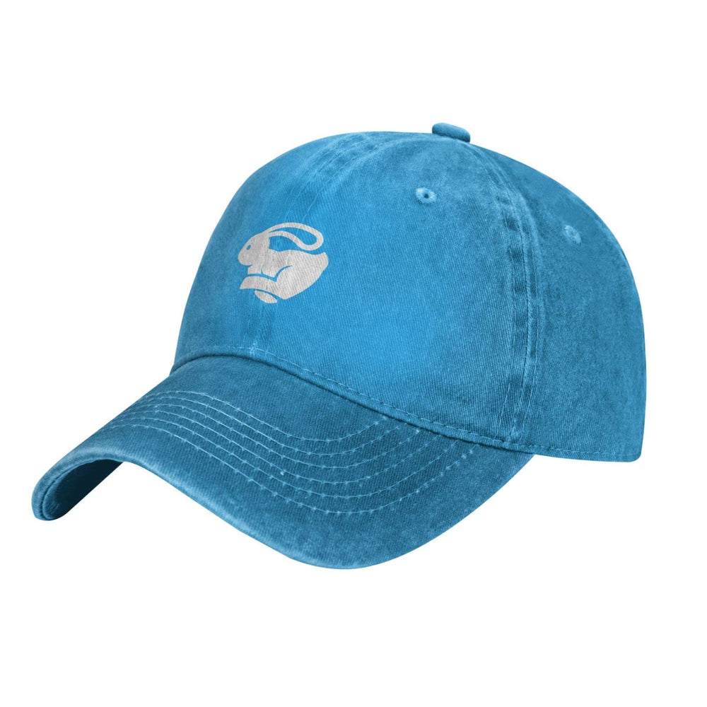VunKo vintage distressed denim cap side angle shows rugged everyday wear