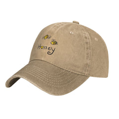 VunKo Bee Love Honey cap side view, adjustable buckle for a customizable fit