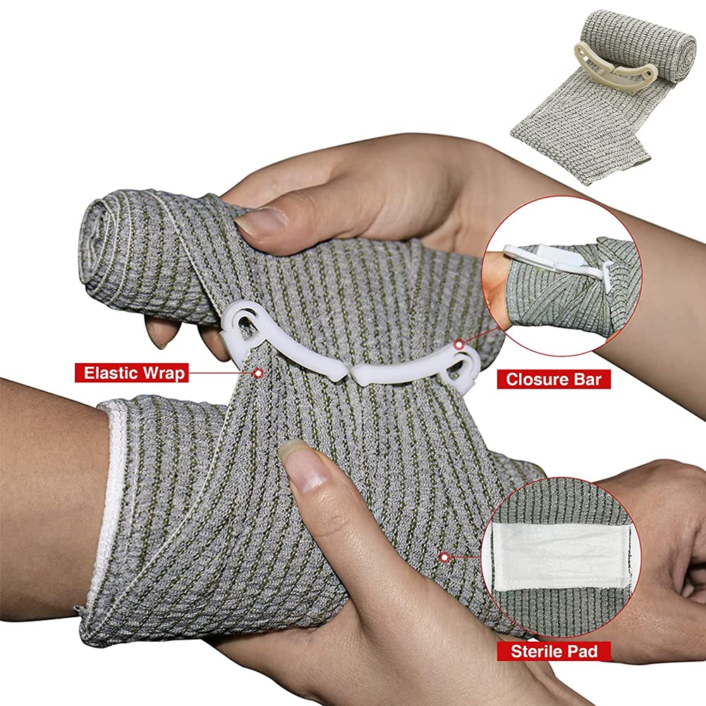 VVIITOP IFAK kit compressed gauze for fast dressing application.