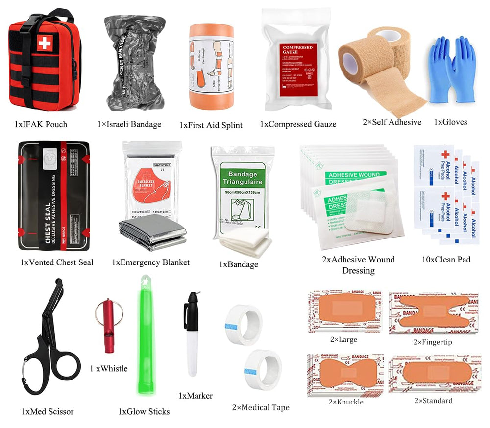 VVIITOP IFAK kit with Israeli bandages for efficient wound care.