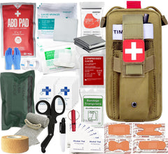 Vviitop Med Kit Trauma Pack open for quick access during emergencies.