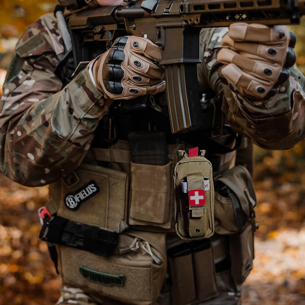 VVIITOP tactical first aid pouch compact emergency kit for camping adventures.
