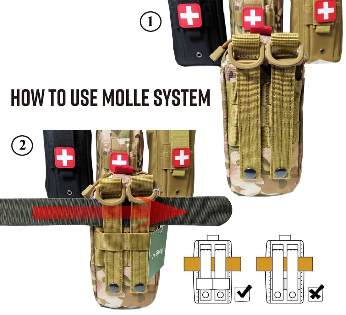 Vviitop Tourniquet Holder emergency contents view supports rapid response planning.