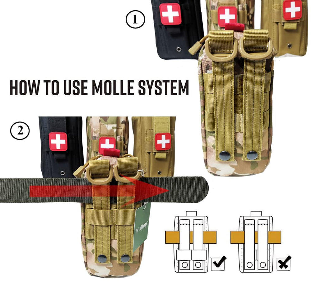 Vviitop Tourniquet Holder emergency contents view supports rapid response planning.