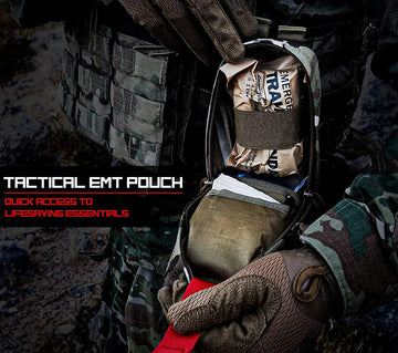 Vviitop Tourniquet Holder MOLLE system demonstrates secure pack attachment for camping.