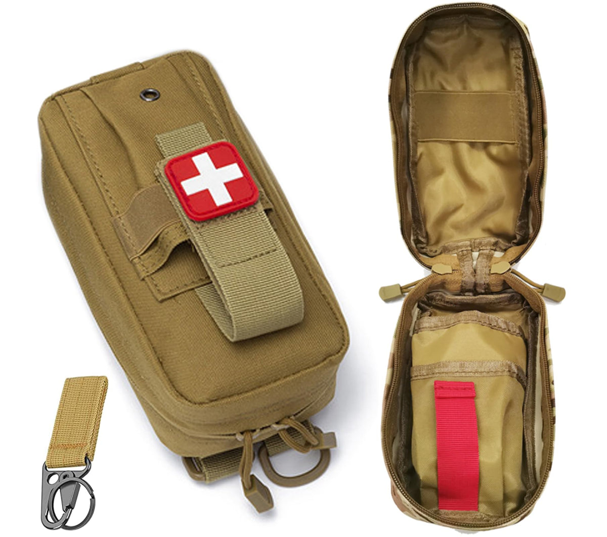 VVIITOP tourniquet holder with MOLLE for quick access in outdoor emergencies.