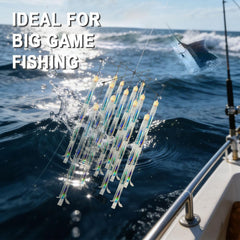 156 holographic fish strips reflecting light underwater for visibility