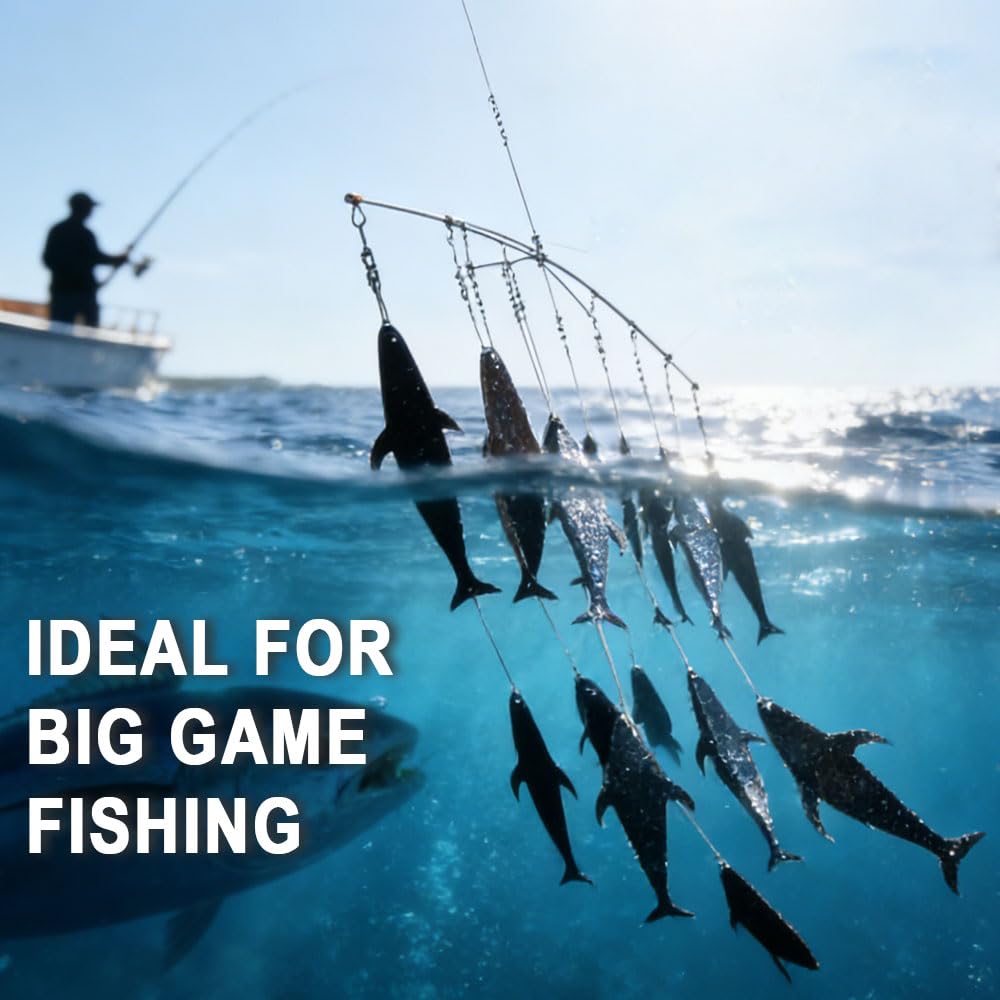 VIKETECH OFFSHORE 21-flap rigging shows natural baitfish motion for stronger strikes