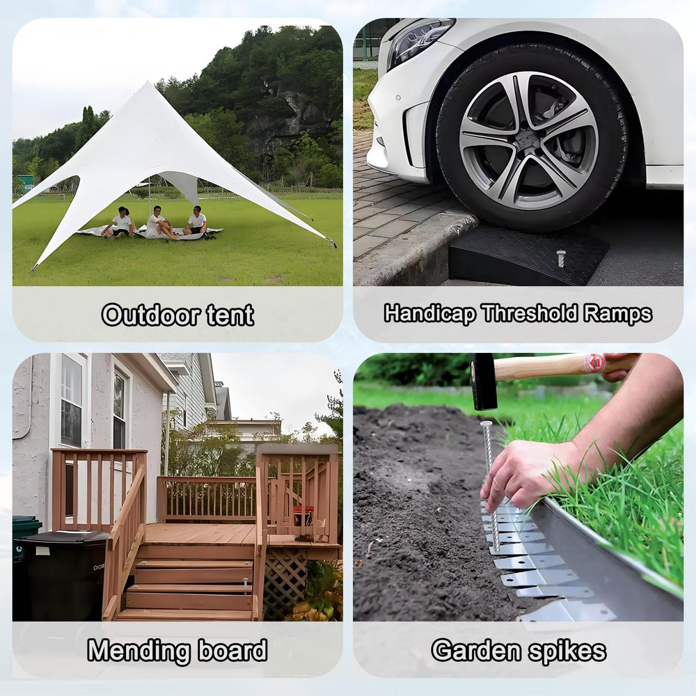 VVOKGO 8-pack set supports speed bump, curb, or tarp anchoring projects.