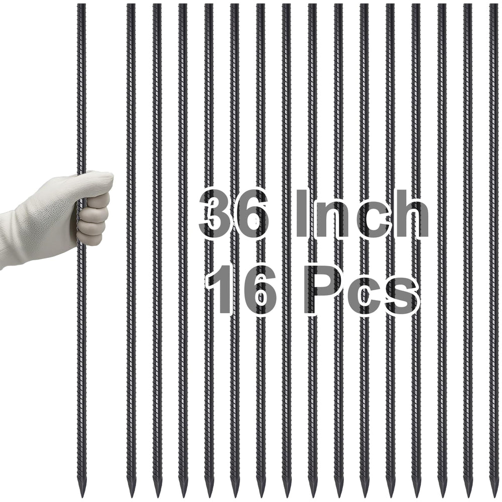 VVOKGO Rebar Stakes 36-inch ground stake for sturdy garden support and edging