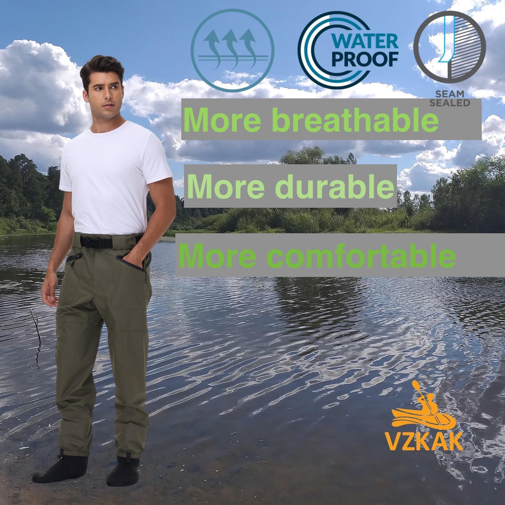 Foldable outdoor shoulder bag included with waders