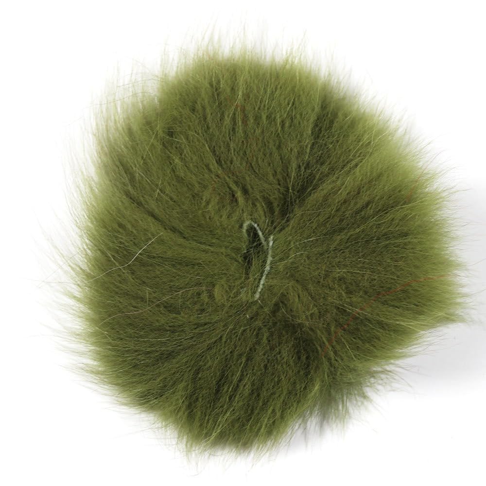 Vzuiwkfmr icy blue Arctic fox tail hair for vibrant saltwater lures