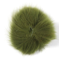 Vzuiwkfmr icy blue Arctic fox tail hair for vibrant saltwater lures