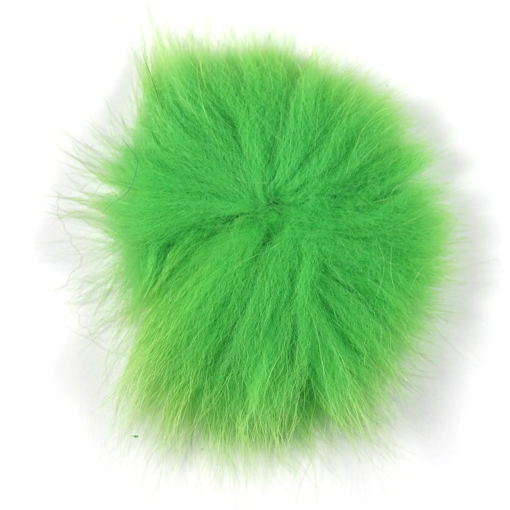 Vzuiwkfmr silver gray Arctic fox tail hair for versatile saltwater flies