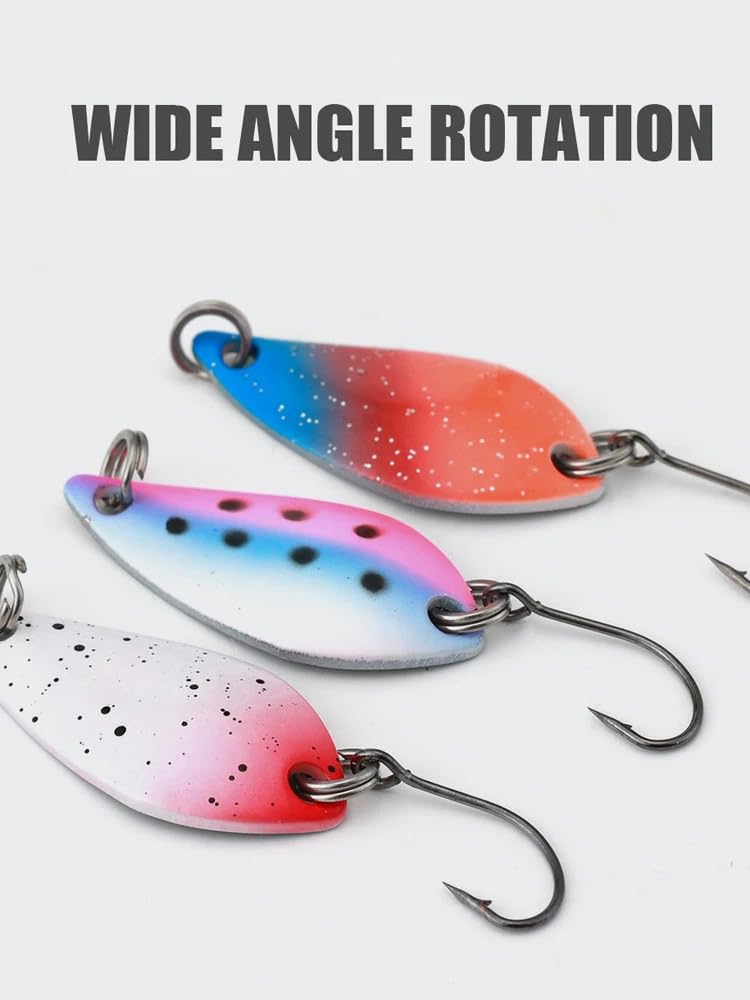 Vzuiwkfmr compact-long-casts spoon design delivers long, accurate casts.